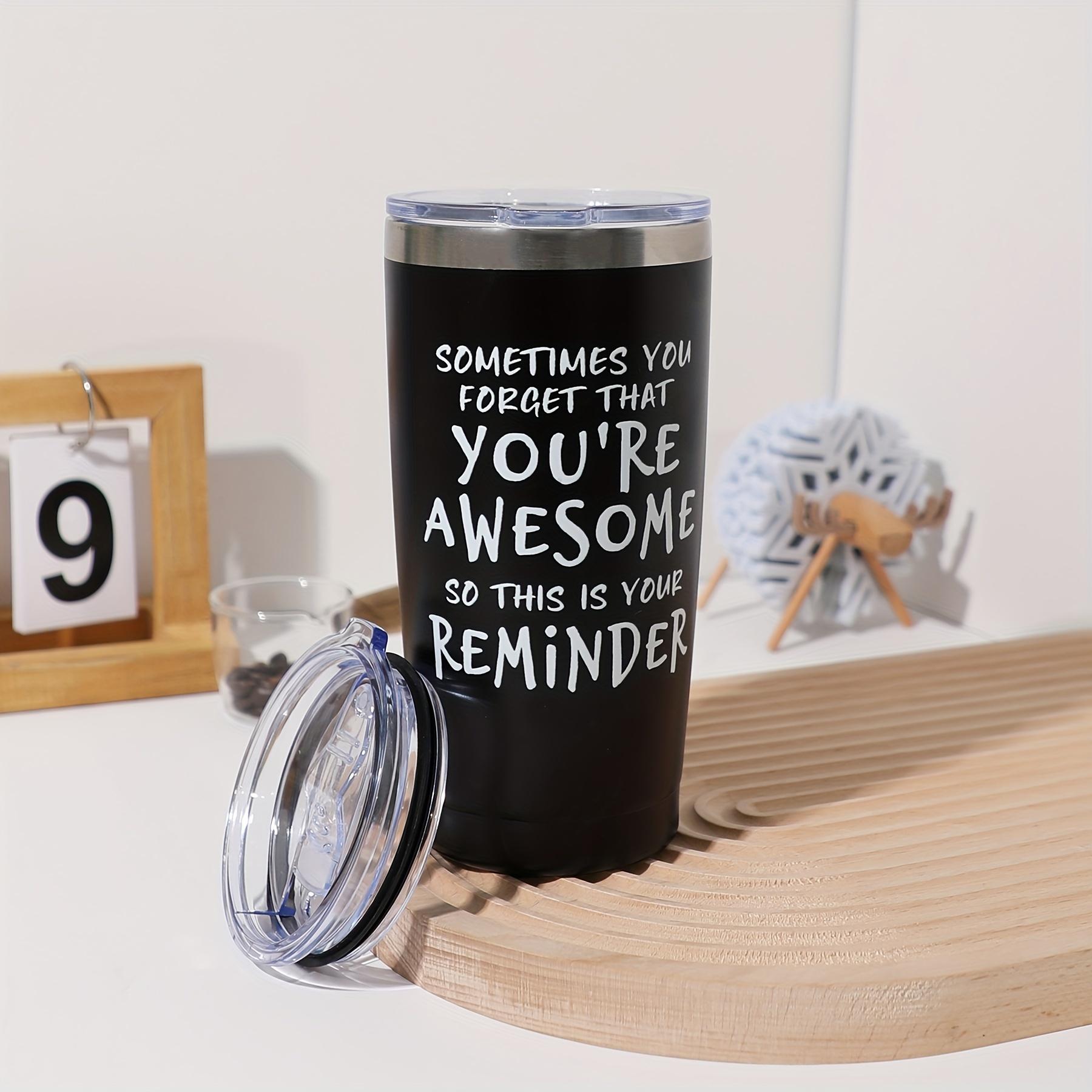 

1pc-Insulated stainless steel travel coffee cup suitable for outdoor sports, fitness, car driving, travel and business trips чорний