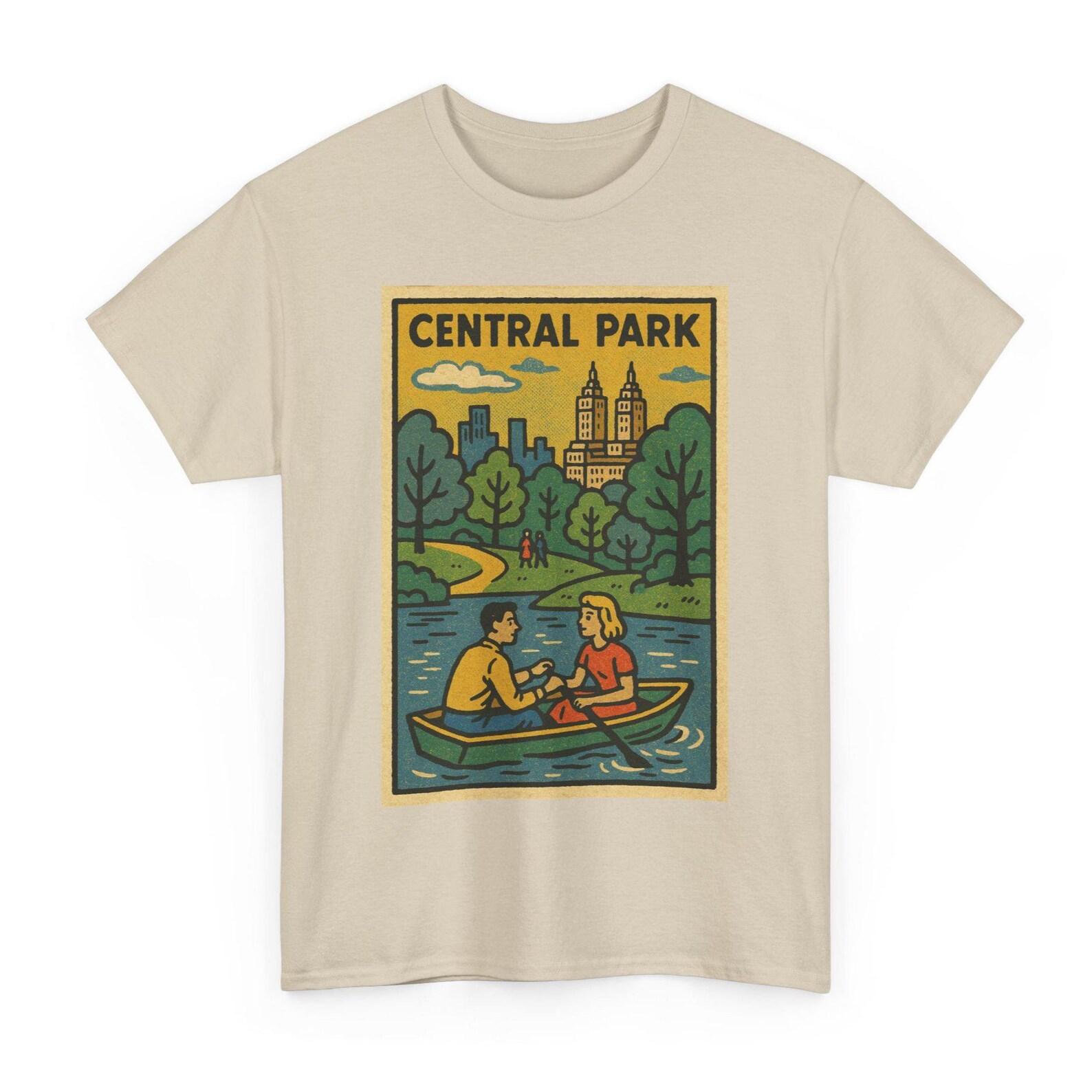 Central Park T-Shirt: Retro Comic Style NYC Souvenir Tee M