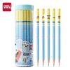 Deli Panda Theme Hexagonal HB/2B Pencils for Students - Writing, Calligraphy, Sketching, Exams