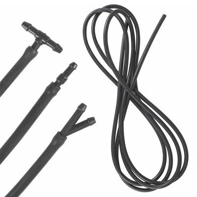 Tubo flessibile per tergicristallo da 200 cm, resistente allo strappo, in gomma flessibile, tipo Y, connettore di tipo T, tubo di collegamento rapido per auto