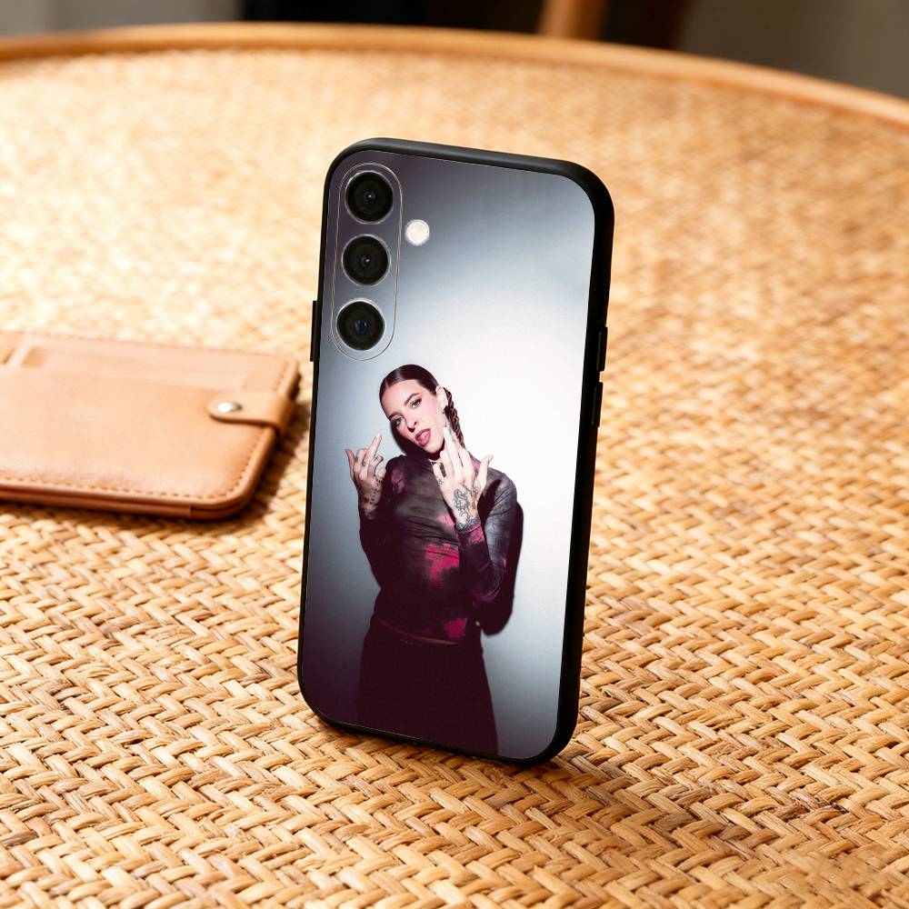 C-Cool Young M-Miko Singer Phone Case For Samsung  A73,72,71,A52,51,40,41,A22,A32,31,A13, Soft Black Shell