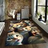 Cute Cartoon Cat Pattern Carpet for Bedroom, Living Room Decoration Suitable for Use As an Anti-slip for Living Room Bedroom Sofas