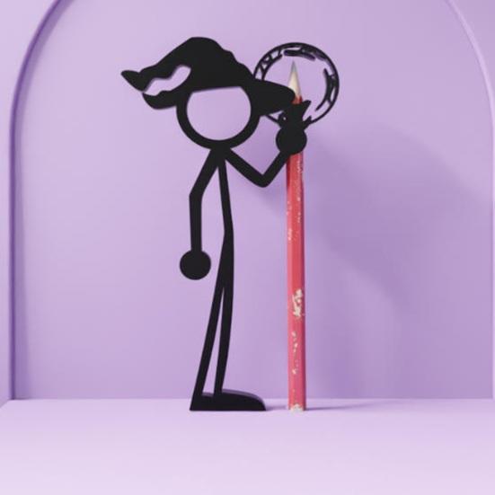 3D Printed Warrior Pen Gladiator Soul Stand Home Office Nightmare Pencil Holder Sorcerer Desktop Bookshelf Decoration