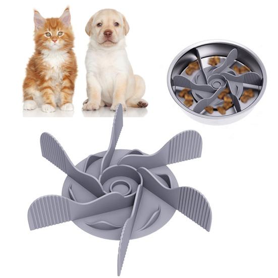 

Вставка для миски для домашних животных с 19 присосками в виде осьминога, силиконовая медленная подача, анти-удушающая вставка, товары для собак