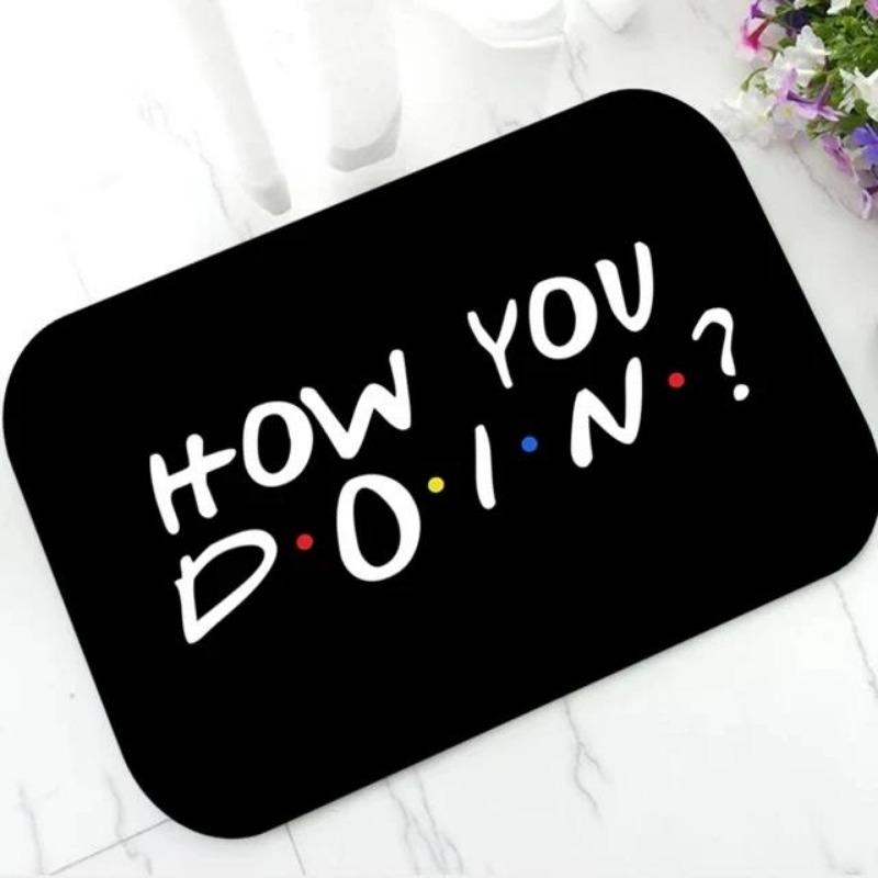 

Американский винтаж Старые друзья Входной ковер Прикроватный коврик Дверной коврик Коврик для пола в спальню Простой входной коврик для ног Домашний декор 40X60CM