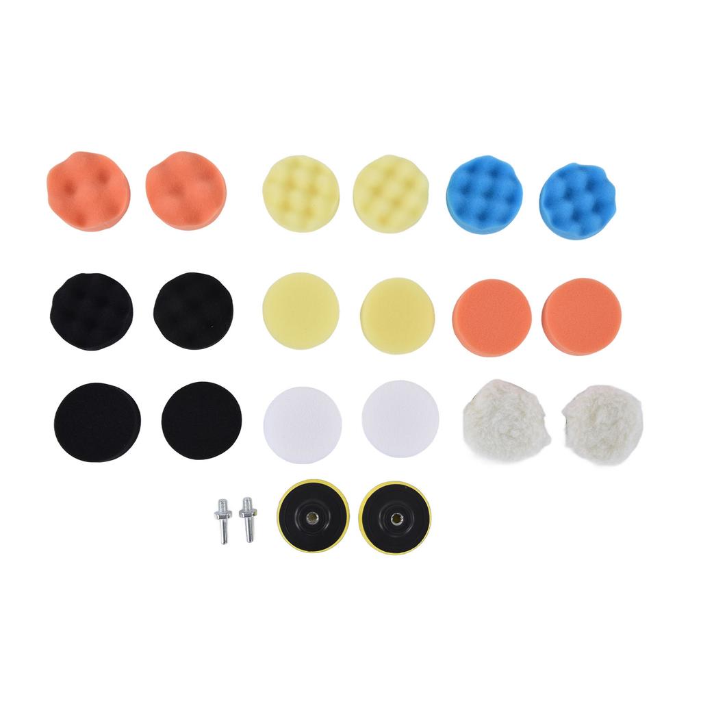 22Pcs Buffing Pads ABS Sponge Car Polishing Pad Kit for Waxing Sanding Sealing Glaze 3in