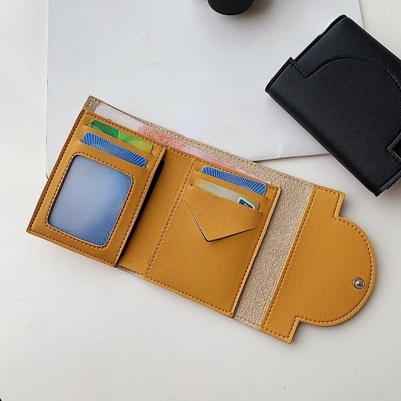 Female Wallet Women Folding Coin Purse Hasp Short Wallet Vintage Fashion Lady Wallet for Credit Cards Holders