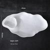 Japanese Style White Ceramic Dumpling & Sauce Plate