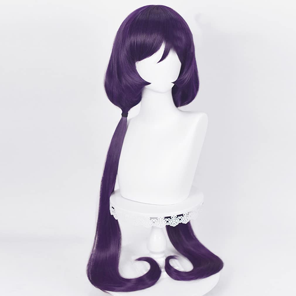 LAOBAO Cosplay Wig, Twin Tails, Purple, Long, Heat Resistant, Costume Wig, Halloween Costume Accessory, Cosplay Wig