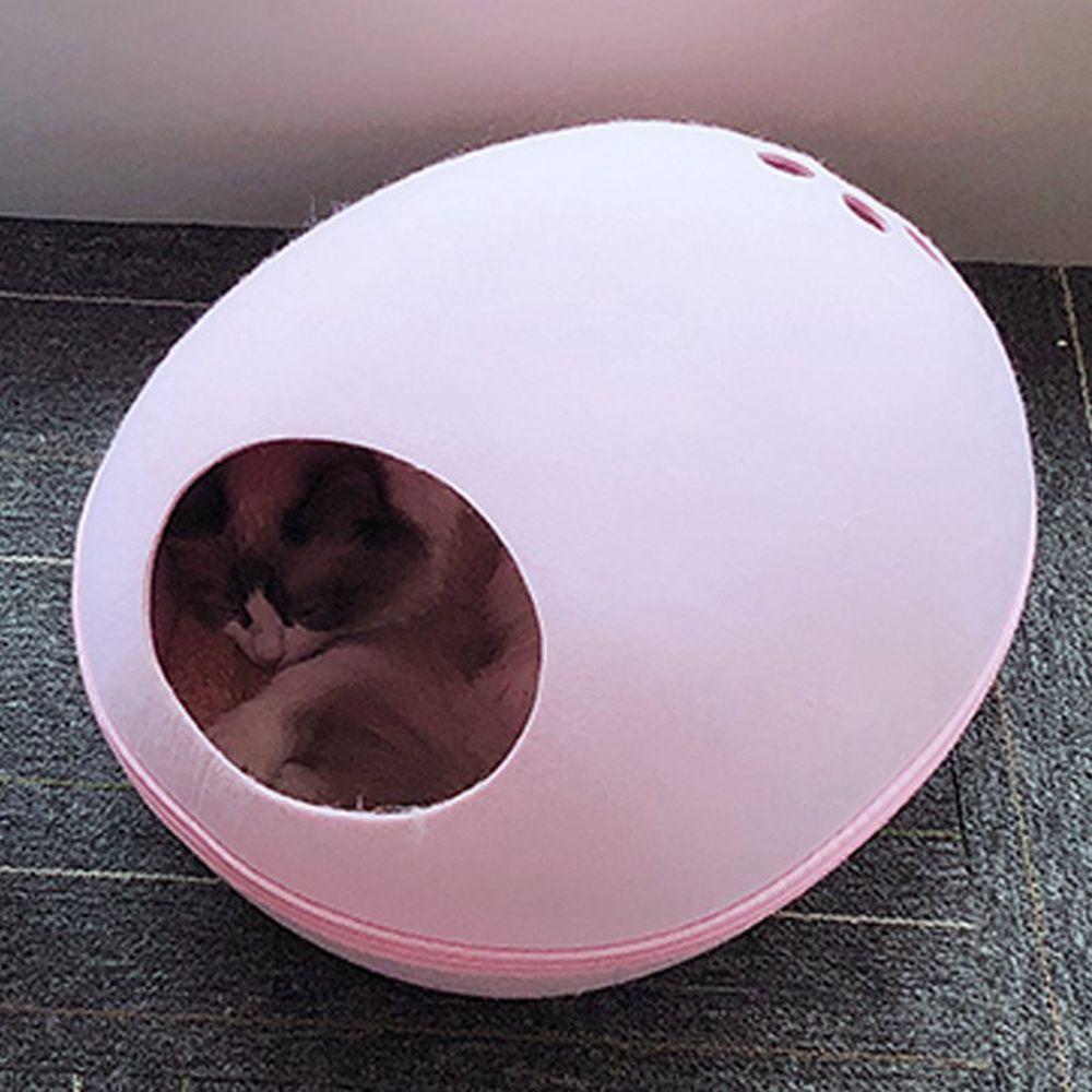 Matte Haustierhaus mit Kissen Zwingerhöhle Winterfilz Katzenbetten Katzenbett Kleines Hundehaus Kätzchenkissen