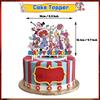 Amazing Birthday Decorations Digitaled Circus Tableware Plate Cup Napkin for Kids Party Photo Props Baby Shower Party Supplies F