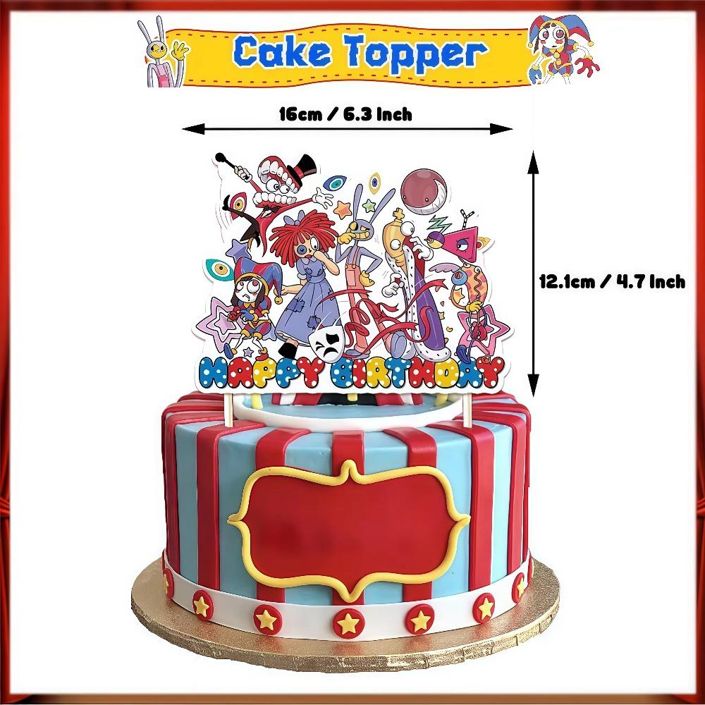 Amazing Birthday Decorations Digitaled Circus Tableware Plate Cup Napkin for Kids Party Photo Props Baby Shower Party Supplies F