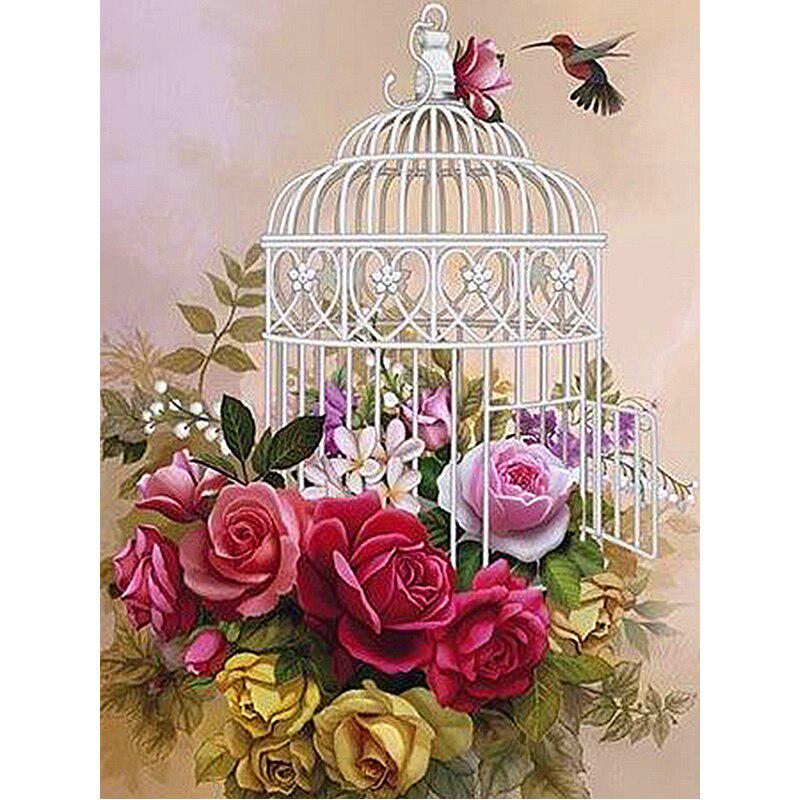 5D DIY Diamond Painting Lovers Diamond Embroidery Natural Animal Cross Stitch Diamond Mosaic Chrysanthemum Home Decoration