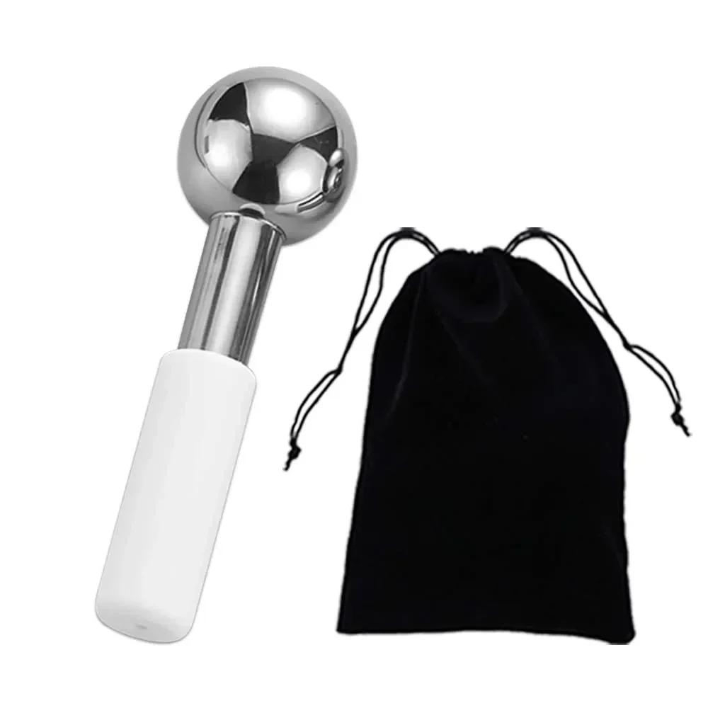 Stainless Steel Ice Globes Cooling Facial Sticks Beauty Spa Skin Care Tools Fine Wrinkles Tighten Pores Reduce Puffiness