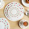 Strawberry printed thermal insulation mat, dining table mat, anti-scalding household pot bowl mat, desktop coaster, plate mat, placemat.