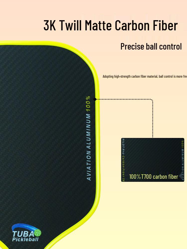 3K Carbon Fiber Pickleball Paddle Set - Advanced Matte Sports Equipment