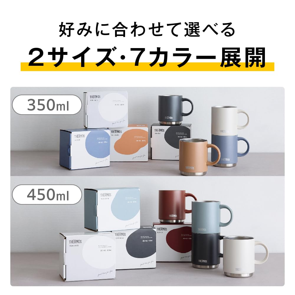 Safe Thermos Vacuum Insulated Mug 450ml Deep Red Gift Packaging DR Dishwasher Model JDS-452