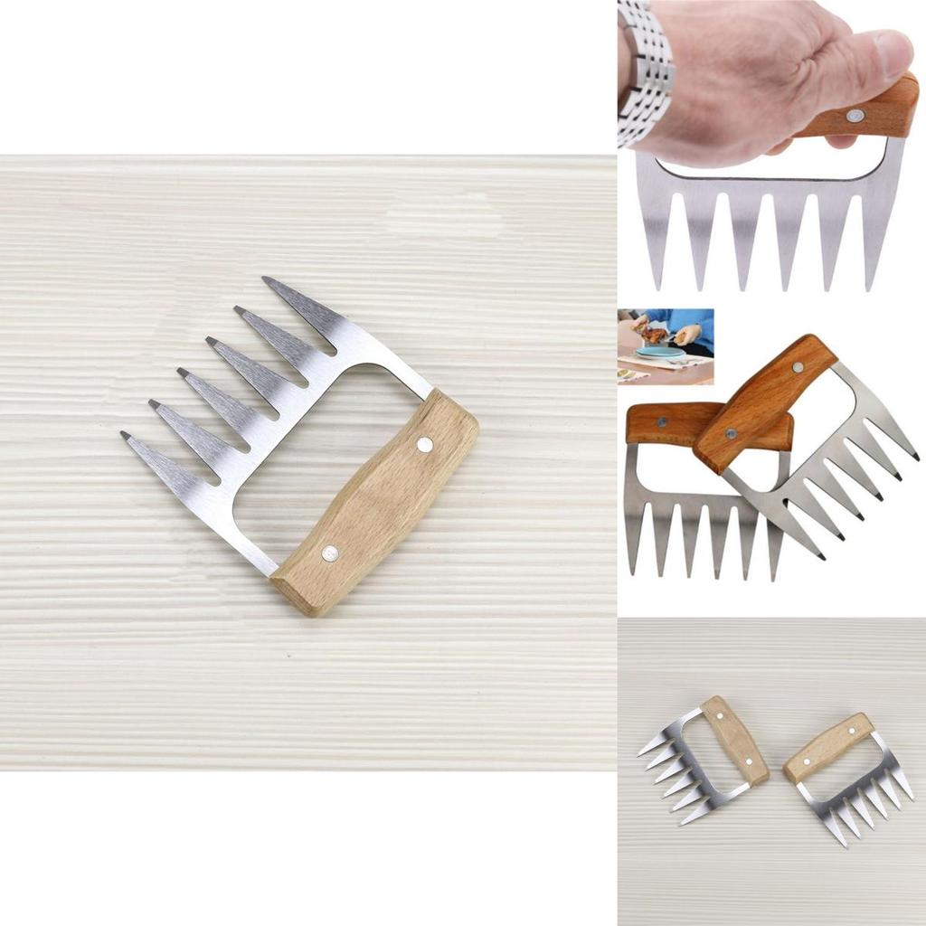 Meat Metal Claws Handler Fork Tongs Pull Shred Pork Toss Shredder Bbq