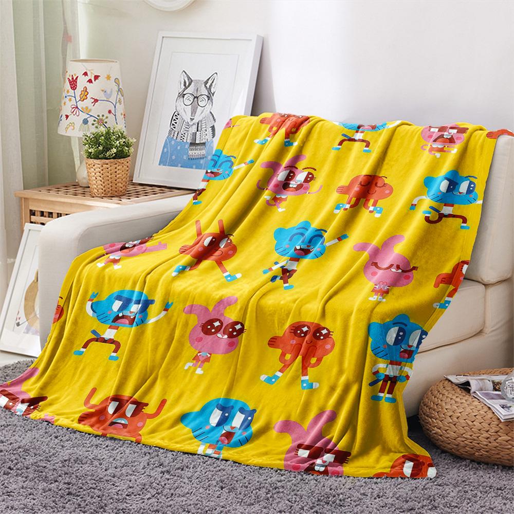 The Amazing World of Gumball3 Flannel Blanket, High quality Comfortable for All Seasons, Home Decor, Warmth and Comfort