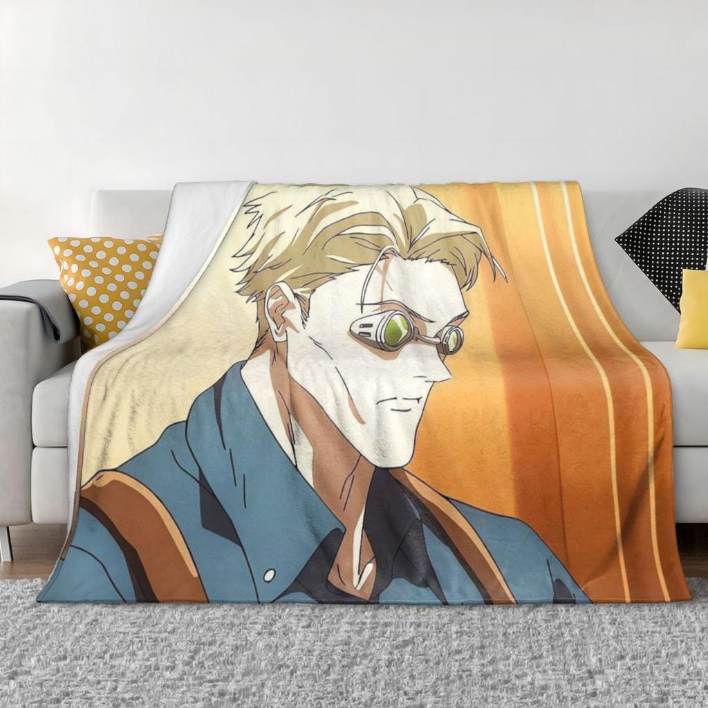 Nanami Kento Jujutsu Kaisen Blanket Soft Warm Flannel Throw Blanket Bedspread for Bed Living room Picnic Travel Home Sofa