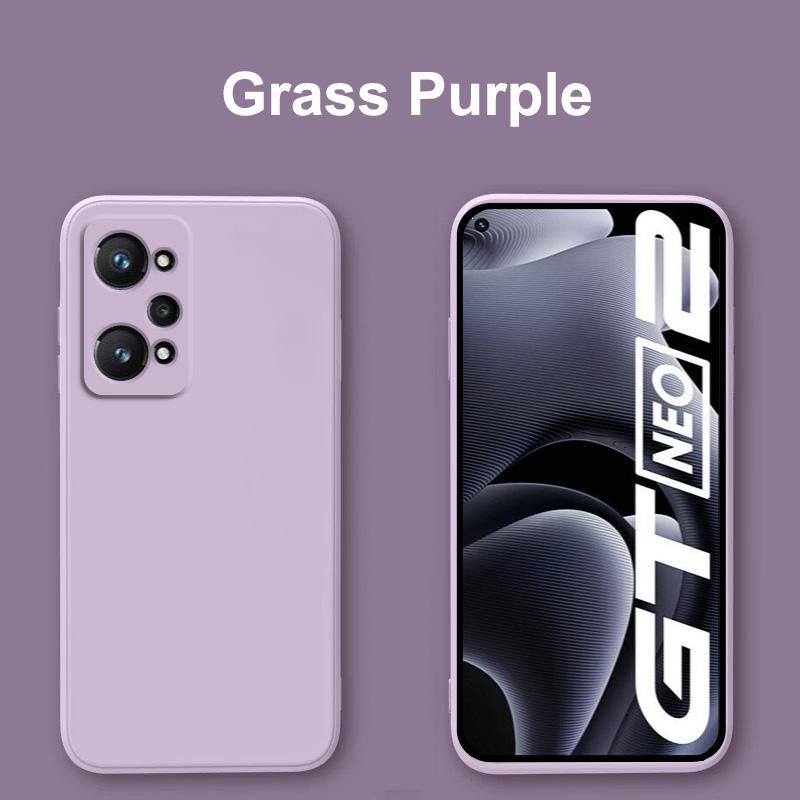 For Realme GT Neo2 Case For Case for Realme GT Neo2 Liquid Silicone TPU Shockproof Monochrome Phone Case for Realme GT Neo2 5G