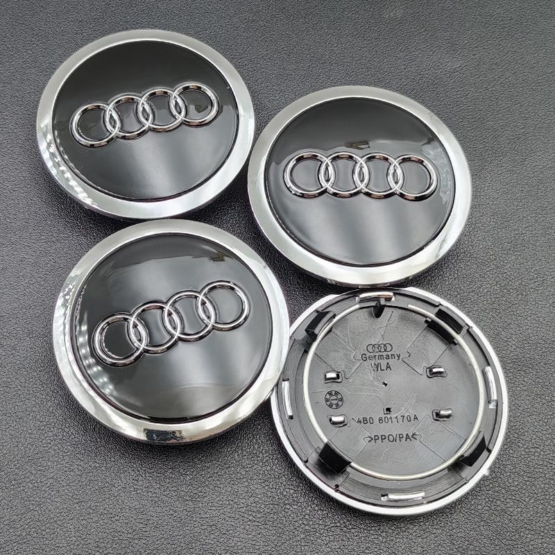 For Audi A5 4pcs 60mm 61mm 68mm 69mm 77mm Audi Hub Caps Car Wheel Center Caps For Audi A1 A2 A3 A4 A5 A6 A7 A8 S3 S6 Q3 Q5 Q7 Accessories