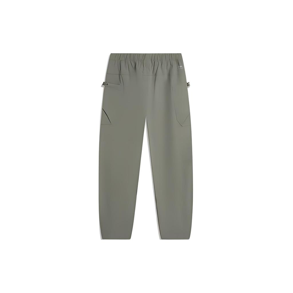 Li Ning Weekend Youth Knitted Sweatpants Men's Snail Smoky Green AYKU611-4