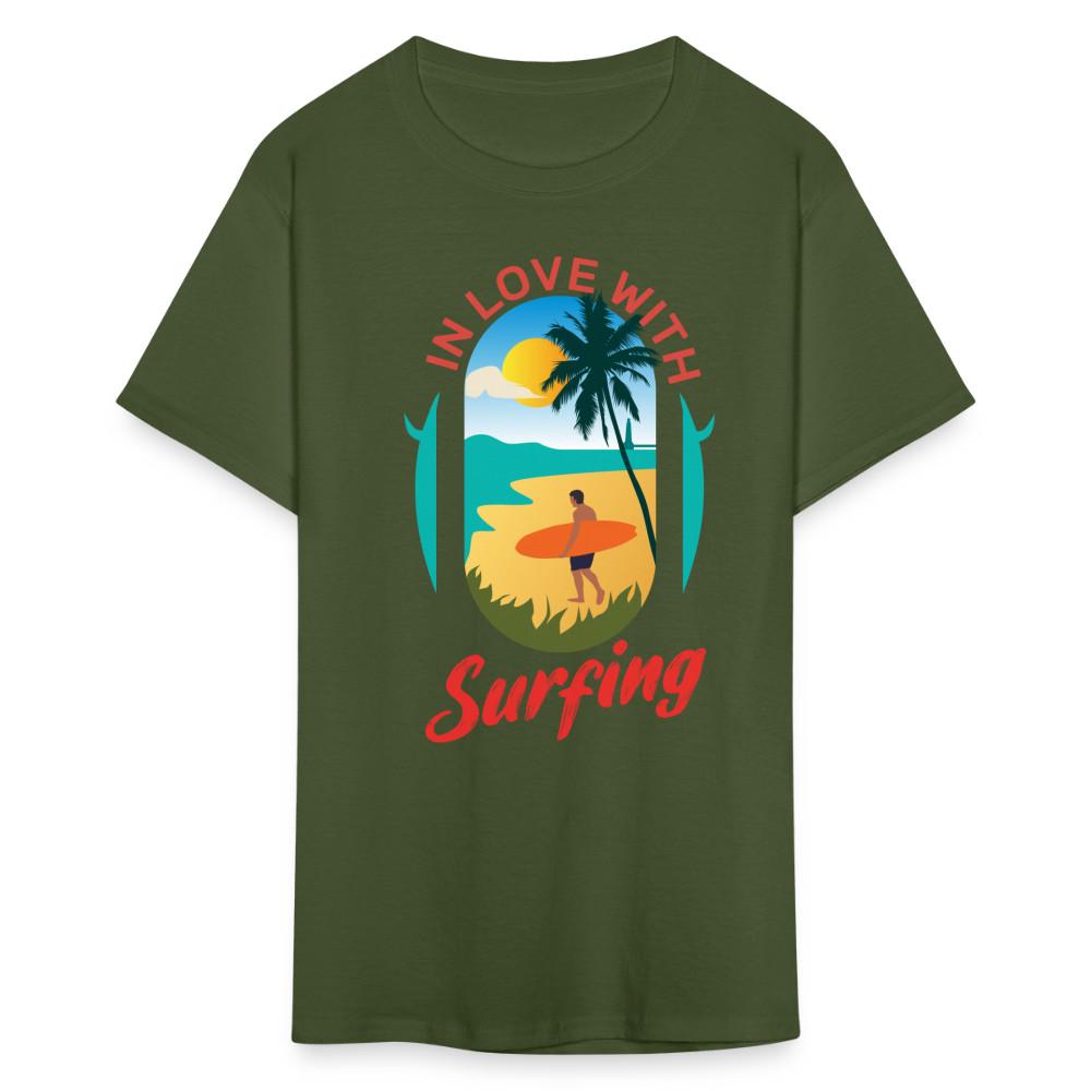 

In Love with Surfing shirt Westcoast California Surfer T-Shirt Size S-6XL 2XL