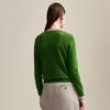 Zhaojun Women's Solid Color Round Neck Cashmere Sweater