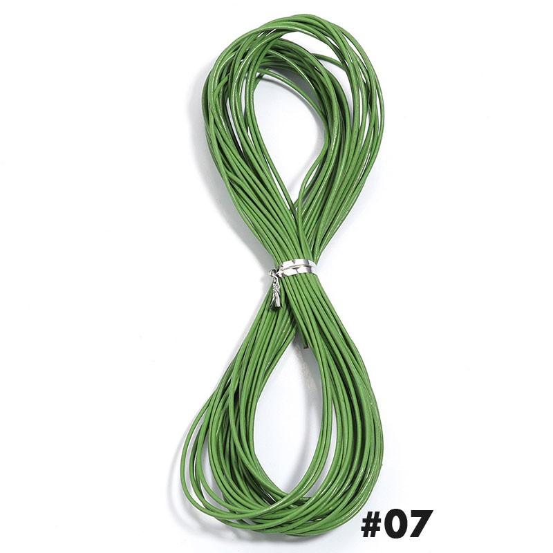 10 Yards 1,5 mm Rundes Rindsleder-Schnur Schmuck Handgemachtes Armband Material Für Schmuckherstellung Zubehör Bastelschnüre