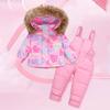 Children's Down Ski Suit Overalls Winter Outer Wear Baby Down Jacket Children
