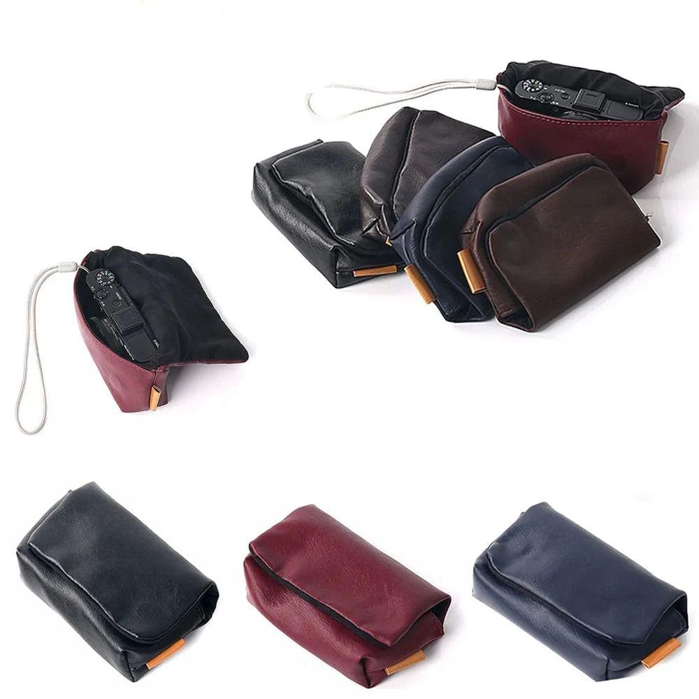PU Leather Camera Cover Bag Lightweight Camera Storage Bag Durable Camera Soft Case  DSLR SLR
