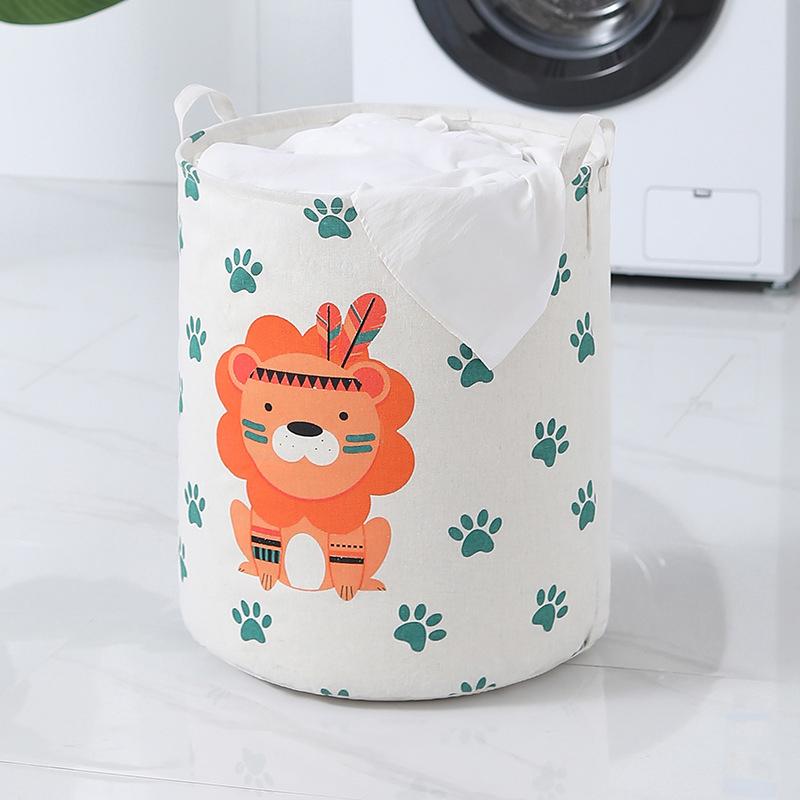 Dirty Clothes Storage Basket Bathroom Storage Bucket Foldable Storage Bag