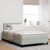 vidaXL Spring Bed with Mattress Light Grey 120x200 Cm Velvet 3339164