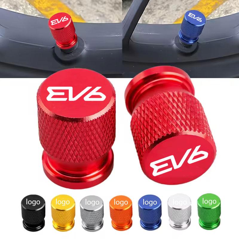 AANB1 For KIA EV6 Car Accessories Car Wheel Tire Valve Caps Tyre Stem Covers Airdust Waterproof