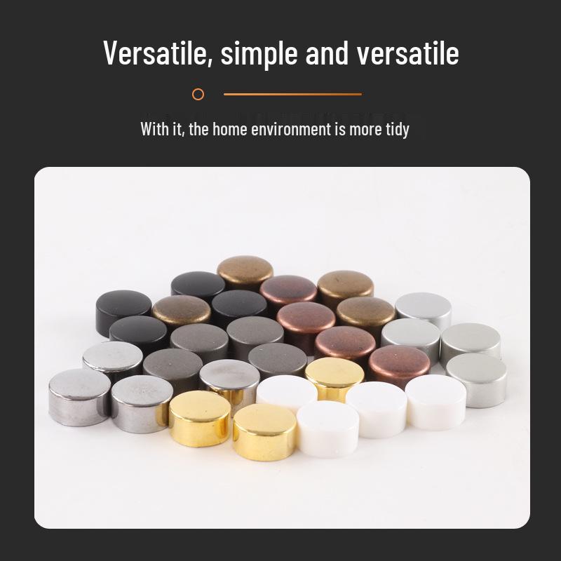 Decorative Glass Mirror Nail Caps: Thickened Flat Screws for Bathroom Signs