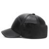 ZHENYUEQI Men's Winter PU Baseball Cap