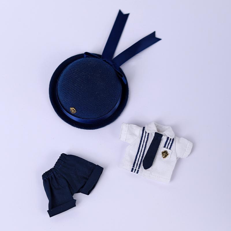 OB11 Doll Baby Clothes Simple Kindergarten Suit Black Suit For Ob11 1/12 Doll Outfit Daily Casual Accessories For Children Diy