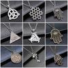 Hexagram keltische Anhänger Halskette mit Kette für Frauen DIY Schmuckherstellung Zubehör