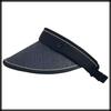Sun Long Brim CA554 [White Fang] Visor, Visor, Plain, Hat, Foldable, Lightweight, Running, Cap, Women's (Black)