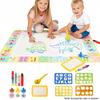 No Mess Magic Water Drawing Mat Doodle Board Reusable Educational Toy With Pens Stamps Gift For Toddler Boys Girls