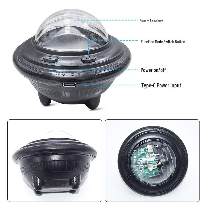 Starry Sky Multi-Color Night Light Projector with Timer