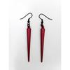 Small cylindrical long style earrings, simple and creative geometric long strip earrings for women
