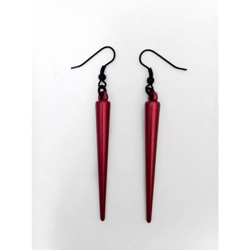 Small cylindrical long style earrings, simple and creative geometric long strip earrings for women