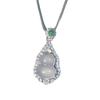 Glacier Gourd New Chinese Style Natural Ice-Translucent White Chalcedony Necklace with Fortune and Prosperity Agate Pendant, High-End Clavicle Chain