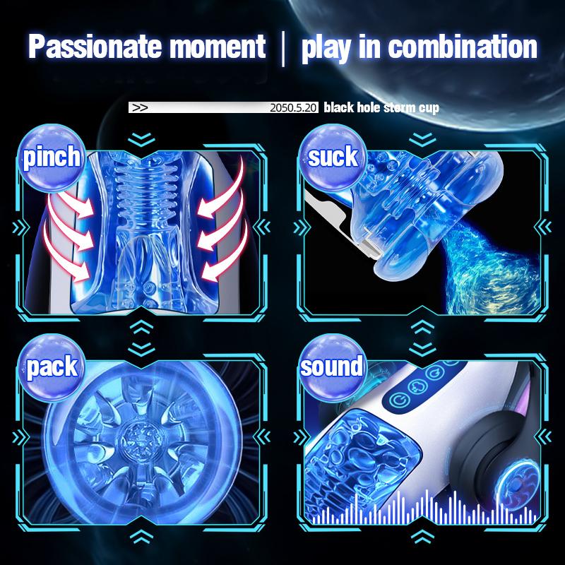 Urządzenie do męskiej masturbacji automatyczny kubek do seksu oralnego silne ssanie pochwy seks oralny inteligentne urządzenie grzewcze urządzenie do ćwiczeń penisa orgazm dla dorosłych