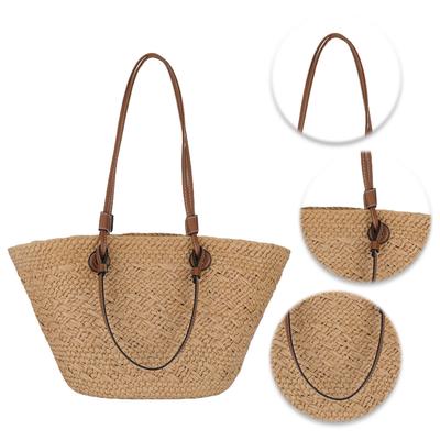 Straw Woven Tote Bags for Women Shoulder Raffia Bag 2025 Rattan Large Shopping Basket Beach Bag Luxury Crochet Handbag Tote Bag
