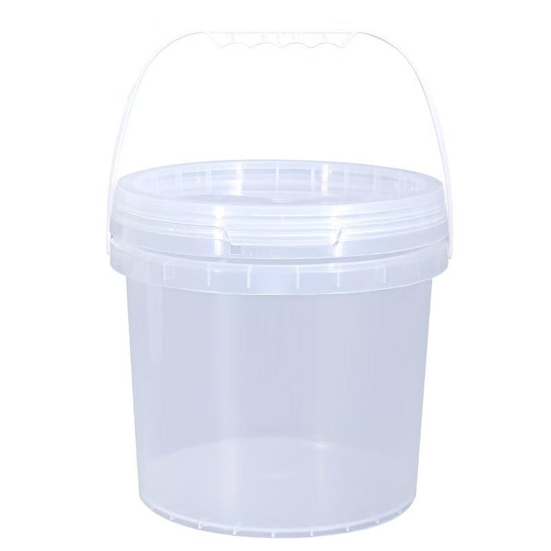 Hanyou Food-Grade PP Transparent Round Sealed Bucket with Handle
