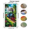 Steam Train Large Size Diamond Painting Diy Full Square Round Drill Rhinestone Embroidery Landscape Mosaic Cross Stitch Kits Wall Decor