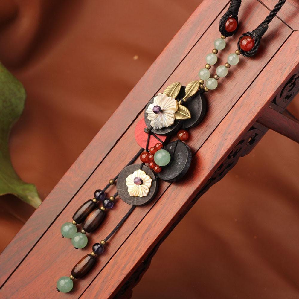 Этнический стиль, креативные ювелирные изделия, ожерелье с кисточками, женское ожерелье с подвеской, ретро-свитер-цепочка